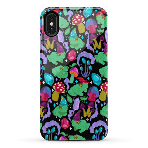 Magical Mushroom Frogs Pattern Phone Case